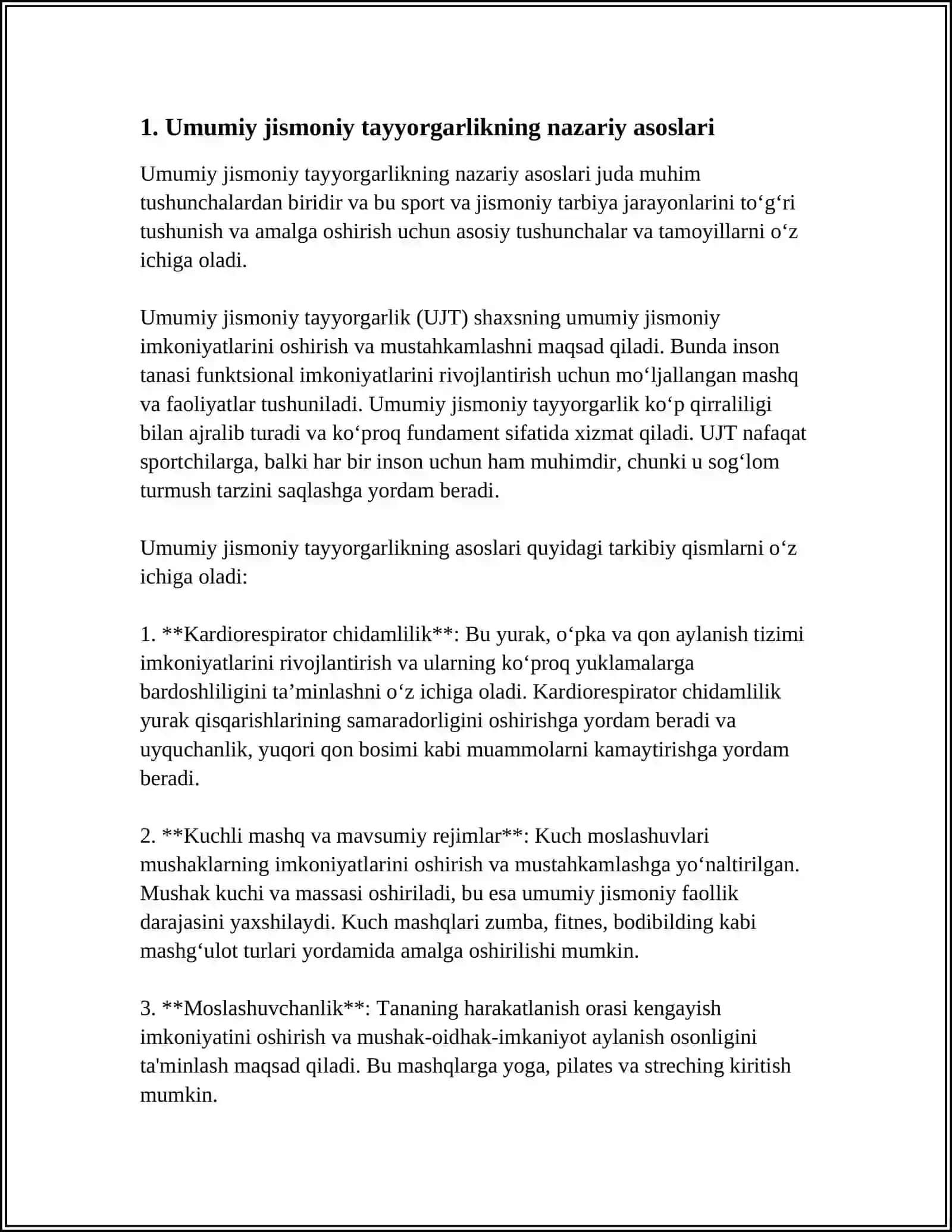 Umumiy jismoniy tayyorgarlik 4