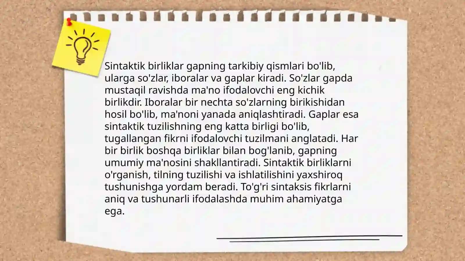 Sintaksis. Sintaksis qismlari Soʻz birikmasi 4
