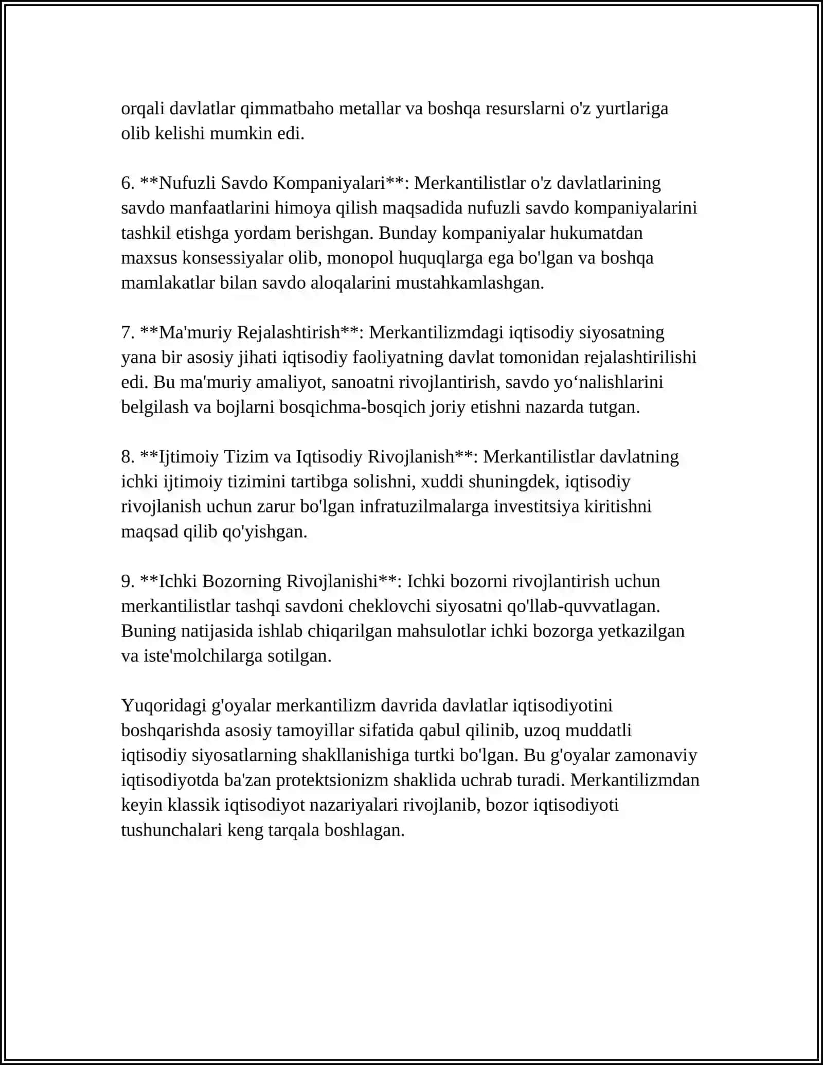 KLASSIK IQTISODIY NAZARIYADA MERKATILIZMNING TANQIDI 4