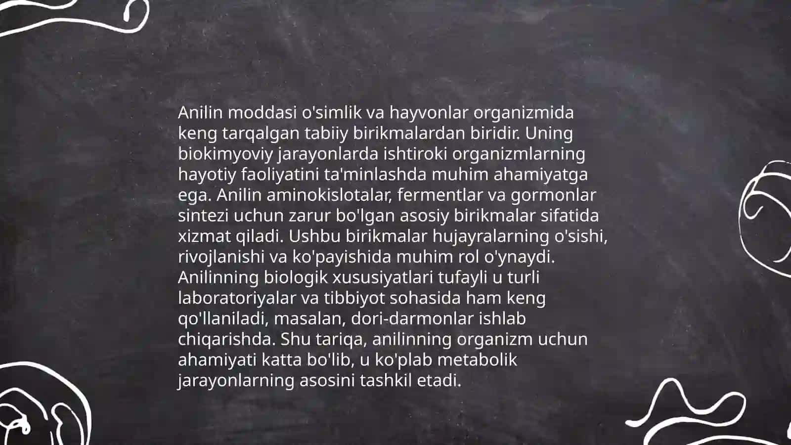 Anilin, biologik ob’yektlardan ajratib olish va tahlil usullari 4