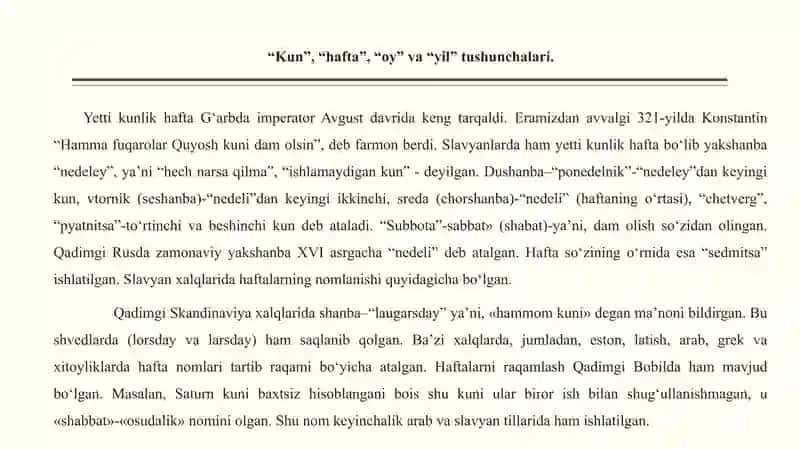 TARIXIY MANBAALARNI TADQIQ ETISHDA YIL VA DAVRLARNI ANIQLASHNING AHAMIYATI 4