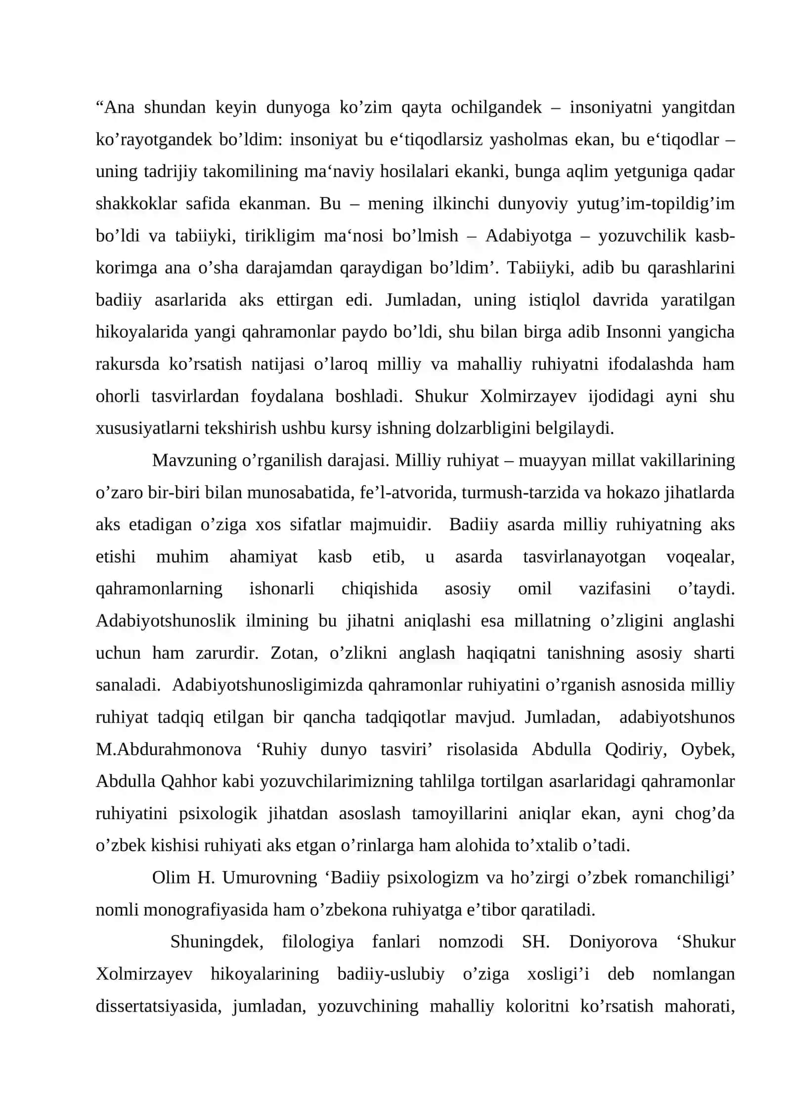 Shukur Xolmirzayev – mohir hikoyanavis 4