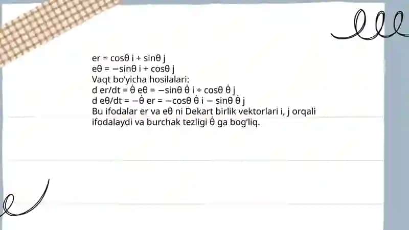 Dekart va Qutb Koordinatalari Almashtirish 4