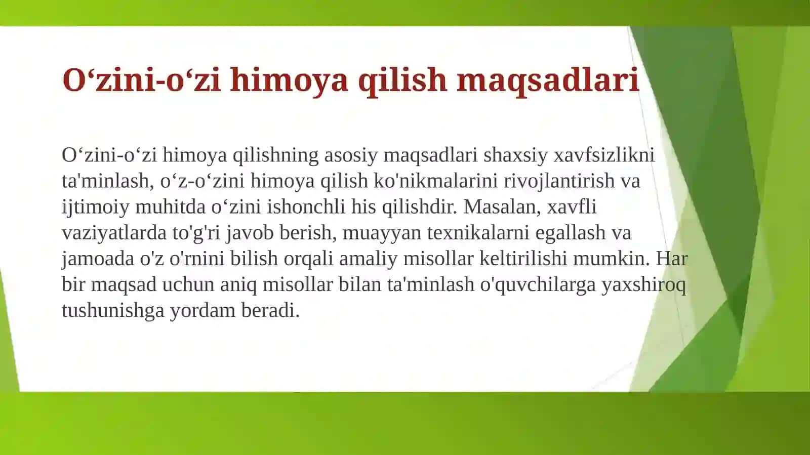 Oʻzini-oʻzihimoyaqilish 4