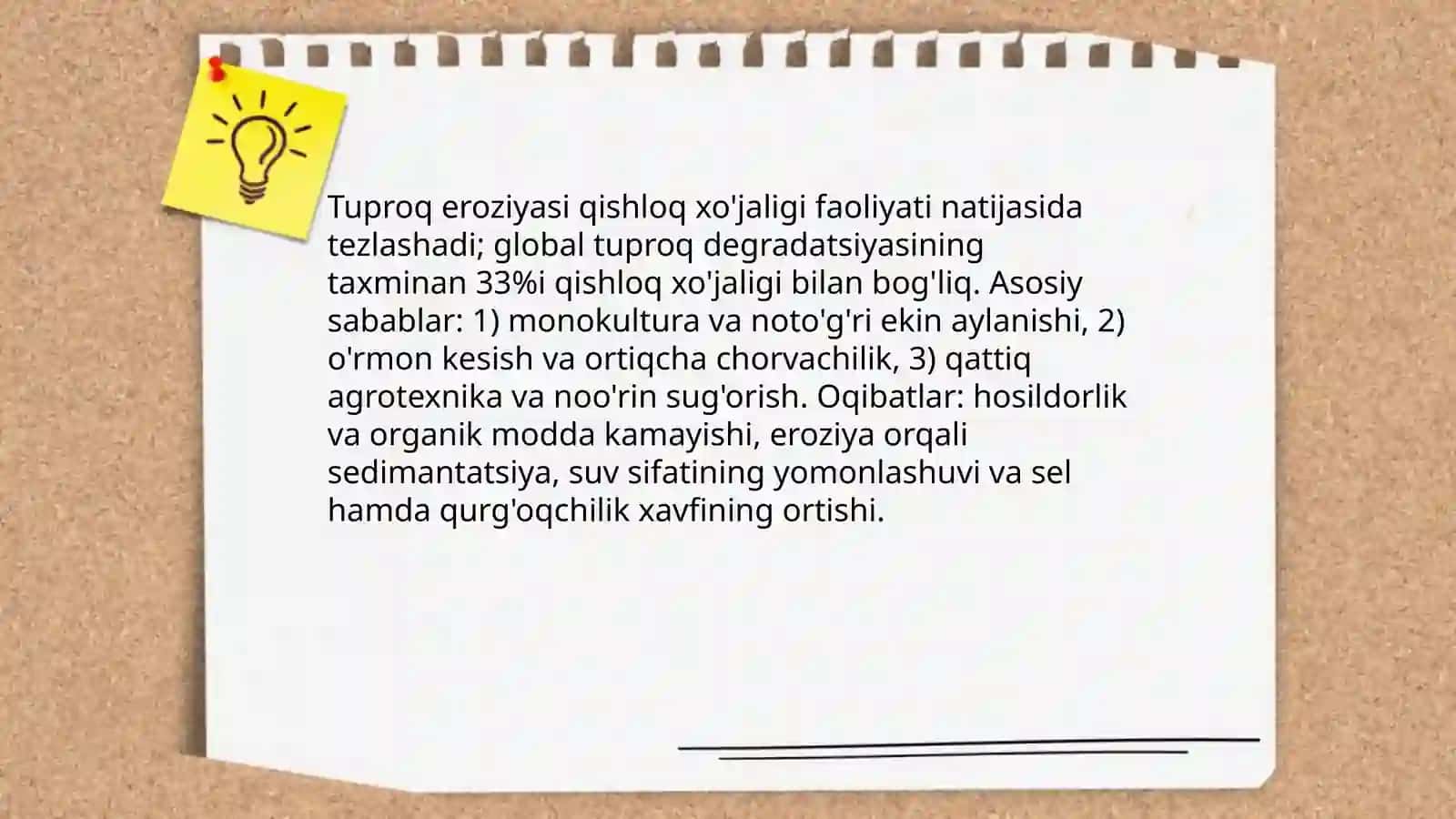Inson faoliyati tabiatga ta'siri va tabiatning javobi 4