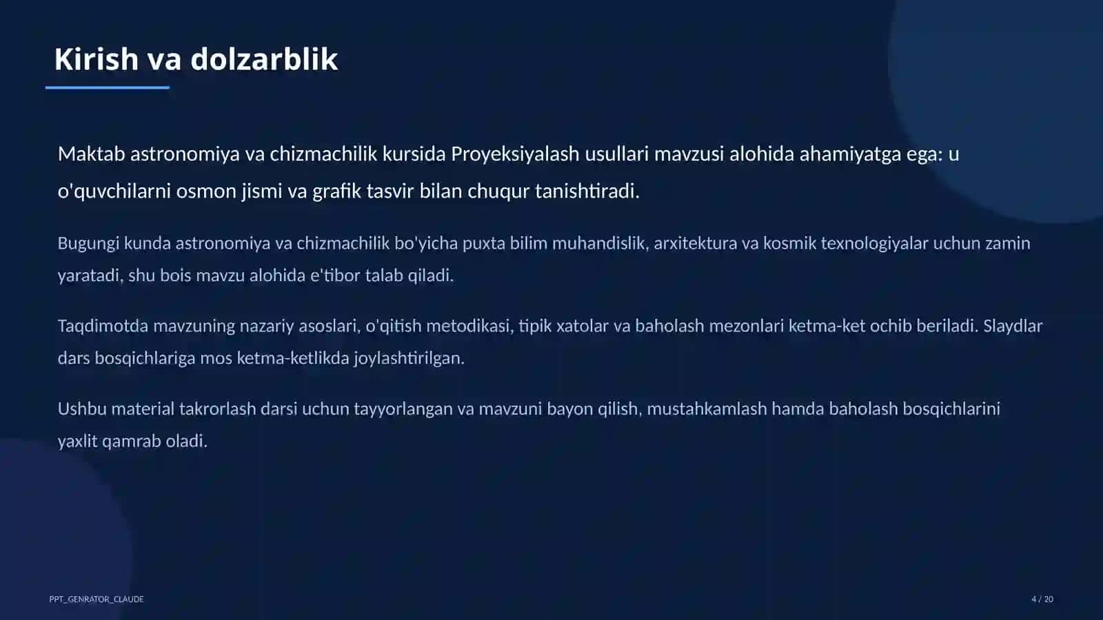 Proyeksiyalash usullari (8-sinf) 4