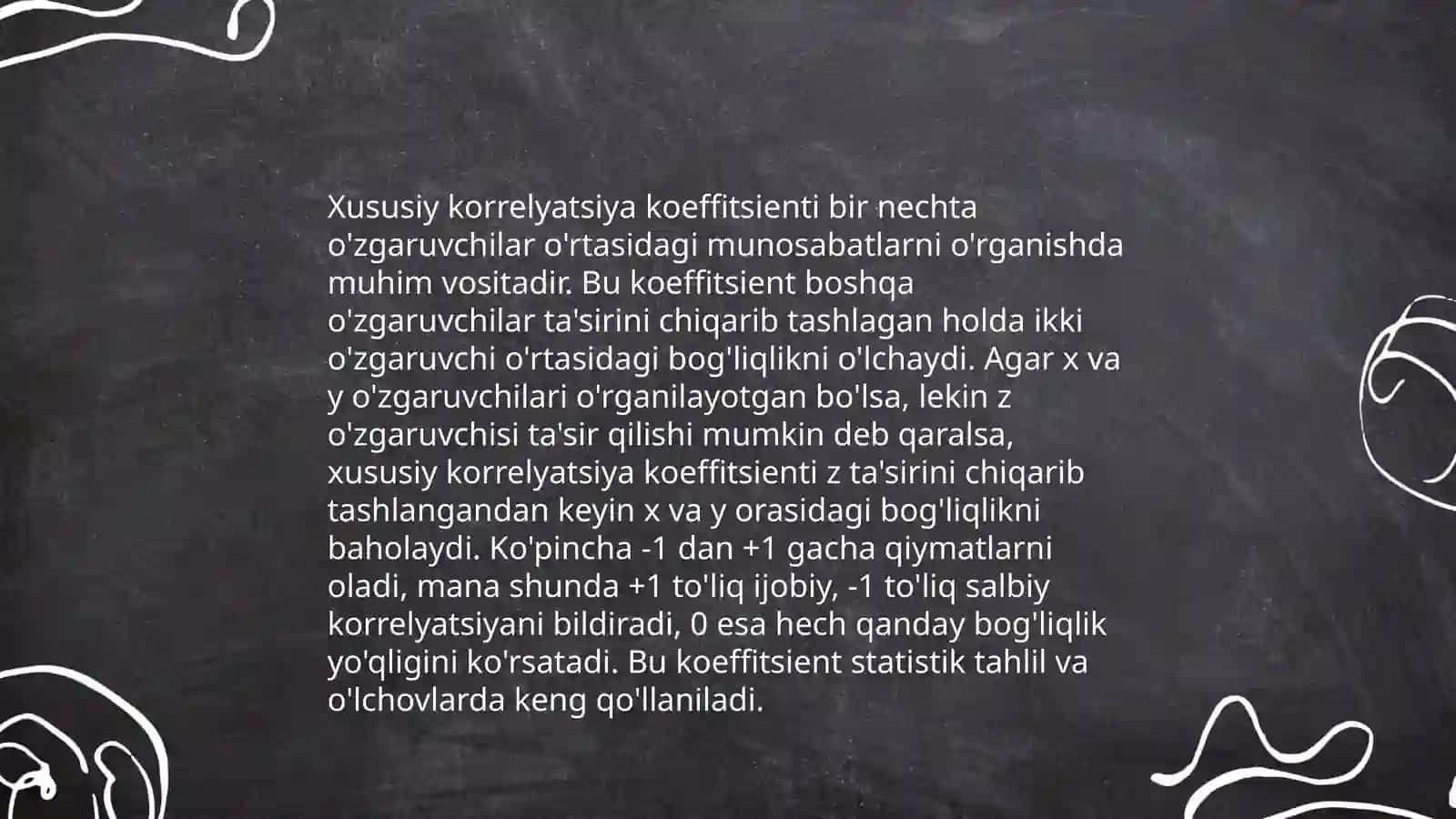 Xususiy korrelyatsiya 4
