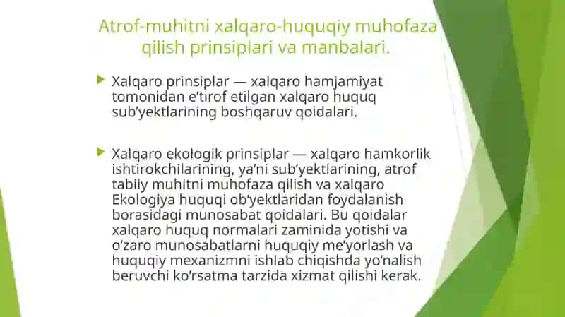 Atrof muhitni muhofaza qilishda xalqaro harakat 4