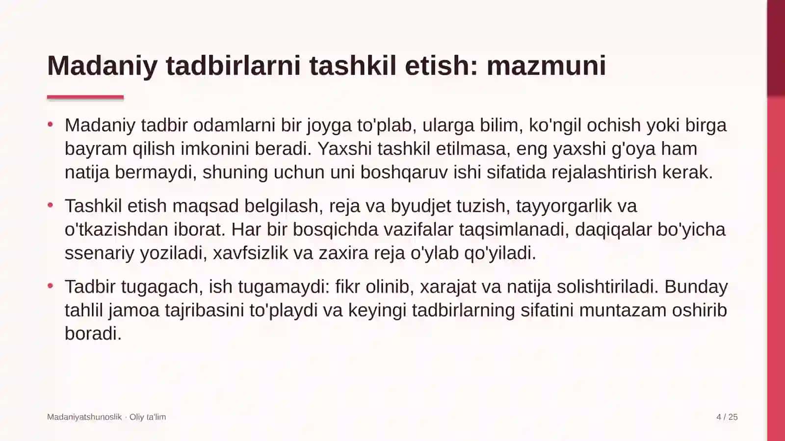 Kempinglarda madaniy tadbirlarni tashkil etish 4