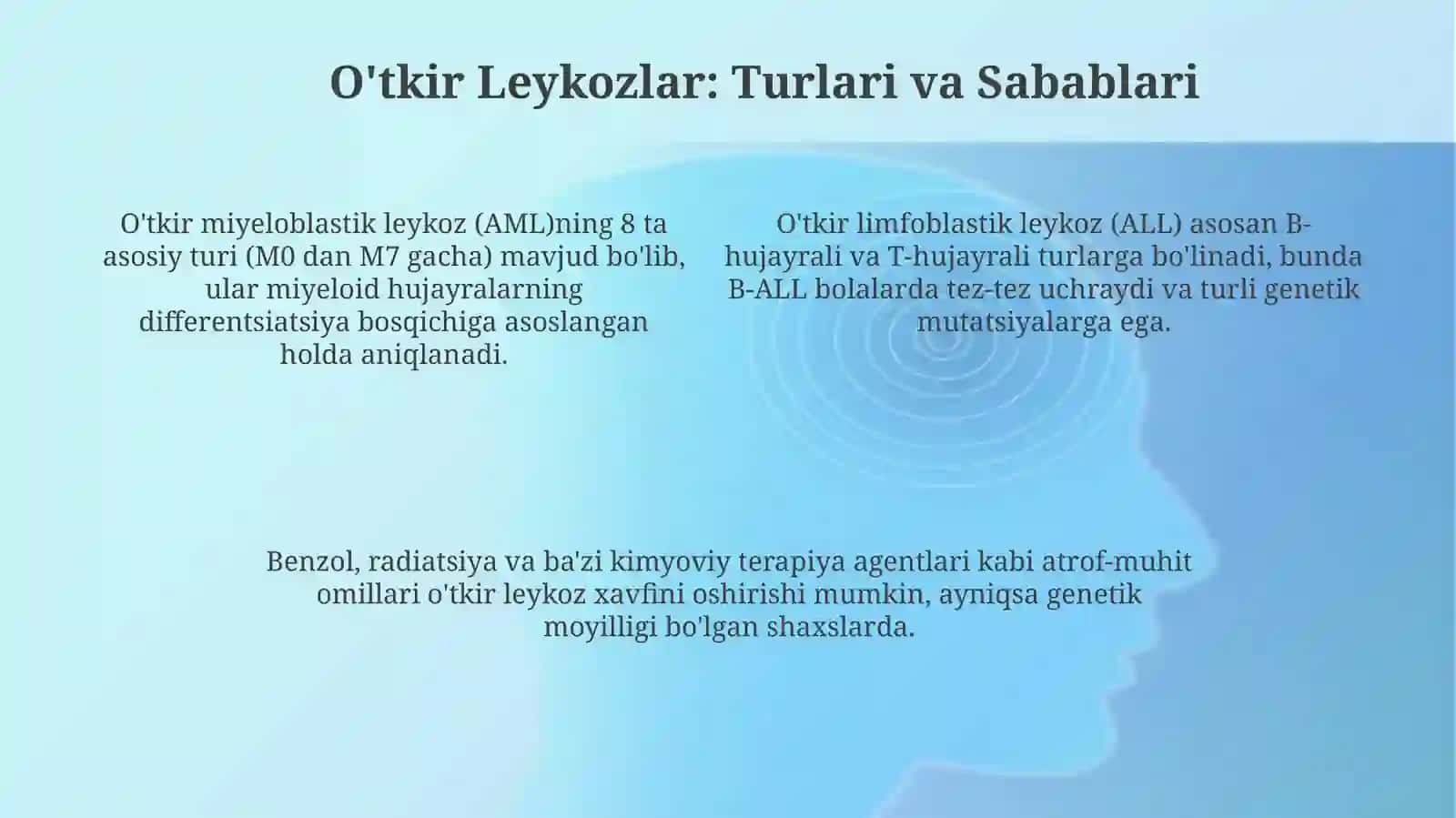 Leykemiyaning ta'rifi, tasnifi va patofiziologiyasi 4