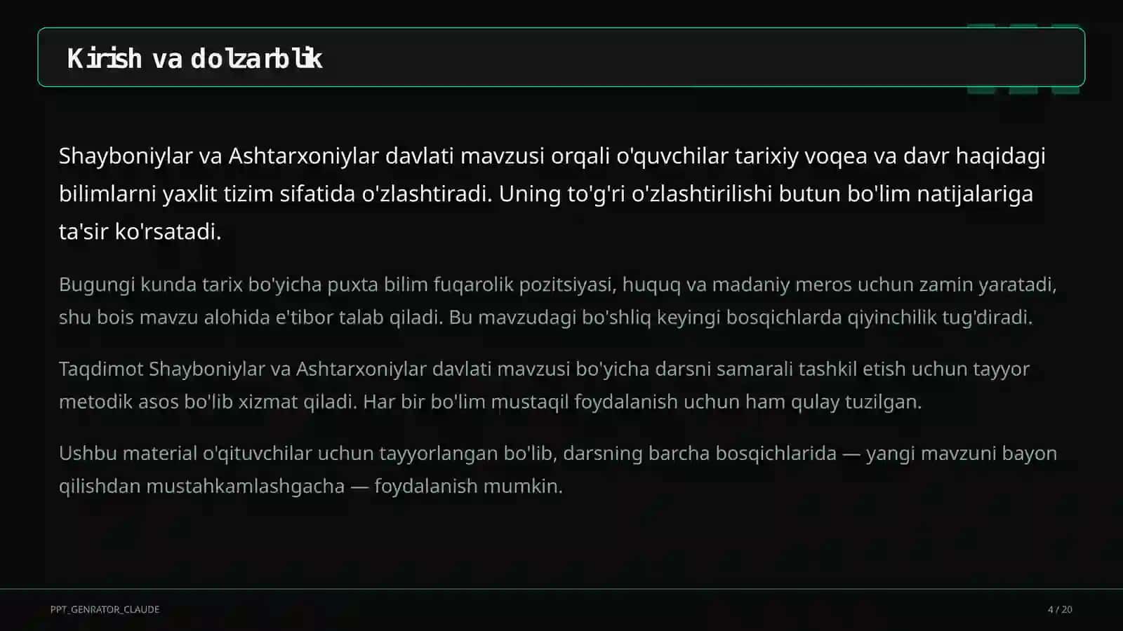 Shayboniylar va Ashtarxoniylar davlati (8-sinf) 4