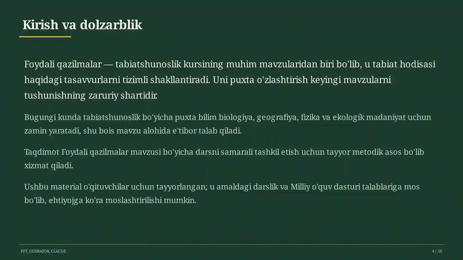 Foydali qazilmalar (3-sinf) 4