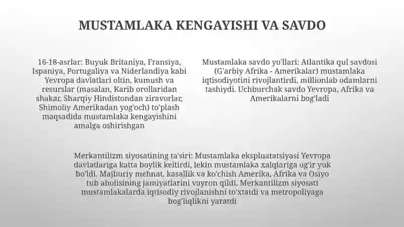 Merkantilizm iqtisodiy ta'limotining tarixiy shart-sharoitlari 4