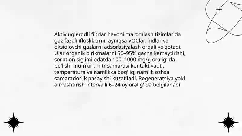 Isitish, ventilyatsiyalash va havoni maromlash fanidan mustaqil ish 4