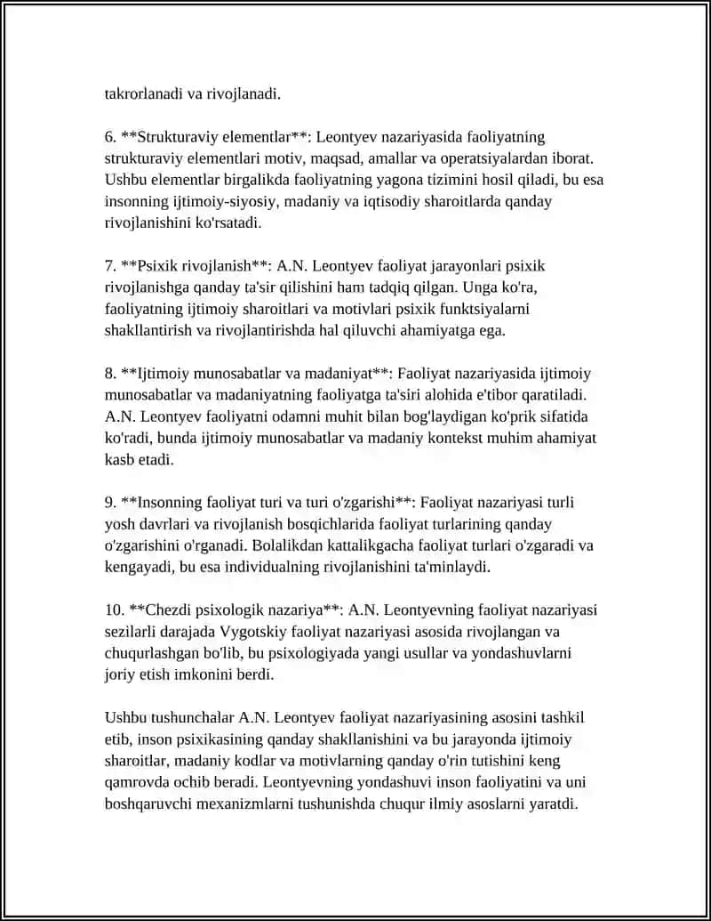 A.N..LEONTYEVNING FAOLIYATI NARZARIYASI 4