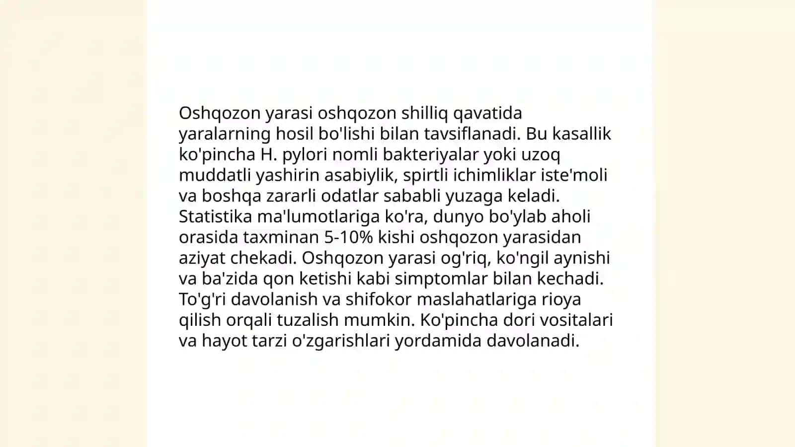 Oshqozon va Oʻn Ikki Barmoqli Ichak Kasalliklar 4