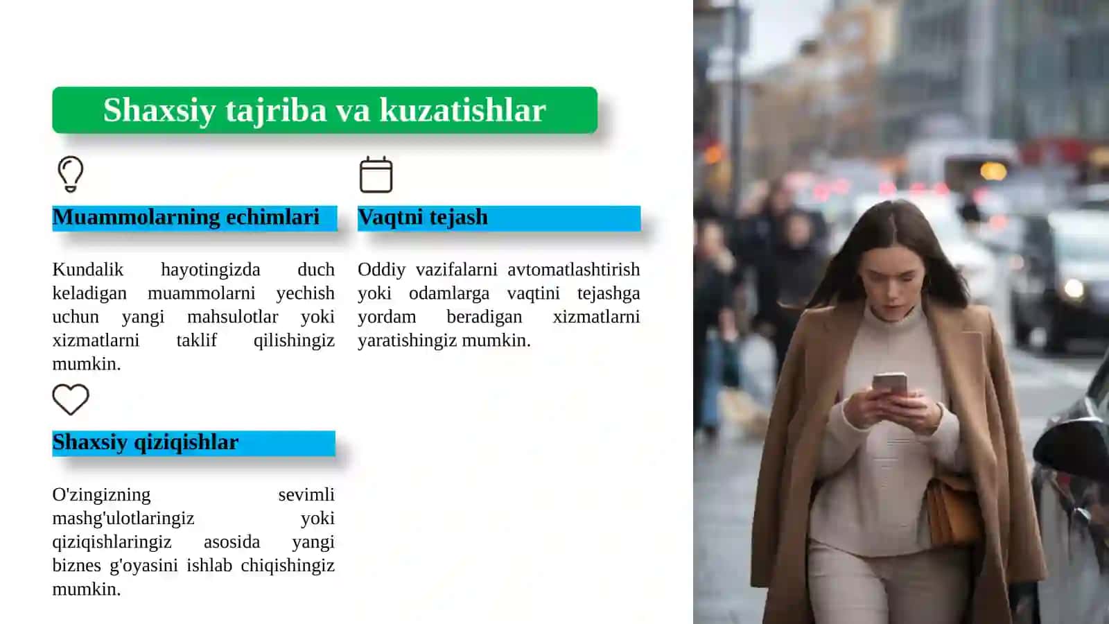 Biznes g'oyaning manbalari 4