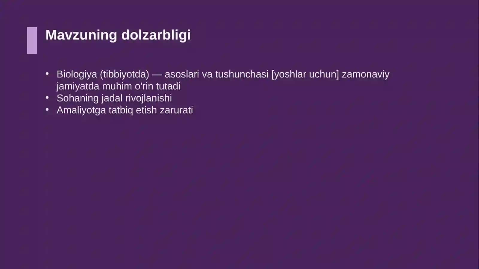 Biologiya (tibbiyotda) — asoslari va tushunchasi [yoshlar uchun] 4