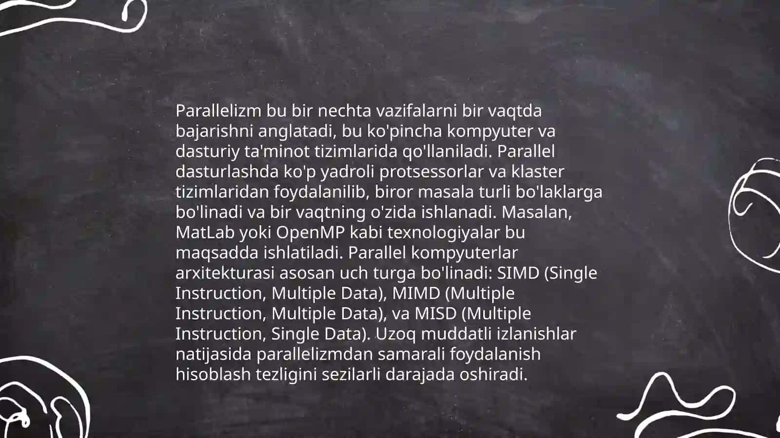 Data parallelism va Task parallelism: Data parallelism va Task parallelism o'rtasidagi farqlar 4