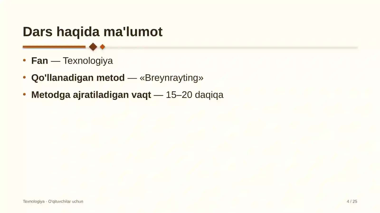 texnologiya darslarida breynrayting metodidan foydalanish 5693 4