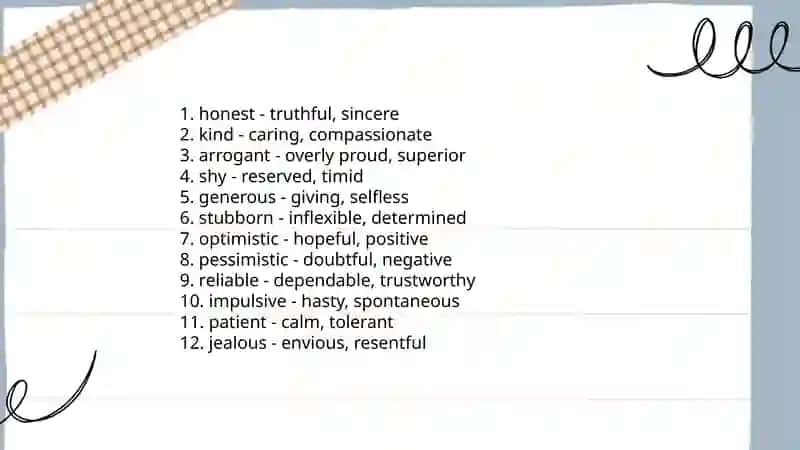 Personality Traits 4