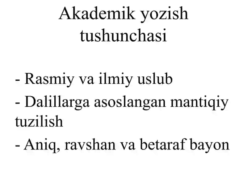 Akademik yozish 4