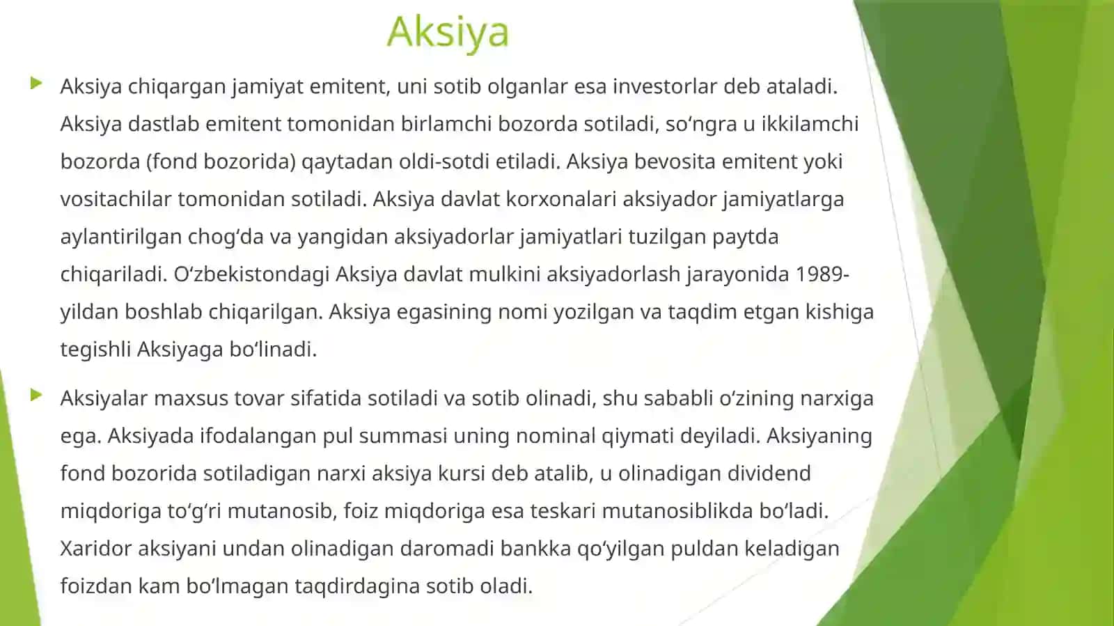 qimmatli qog'ozlar 4