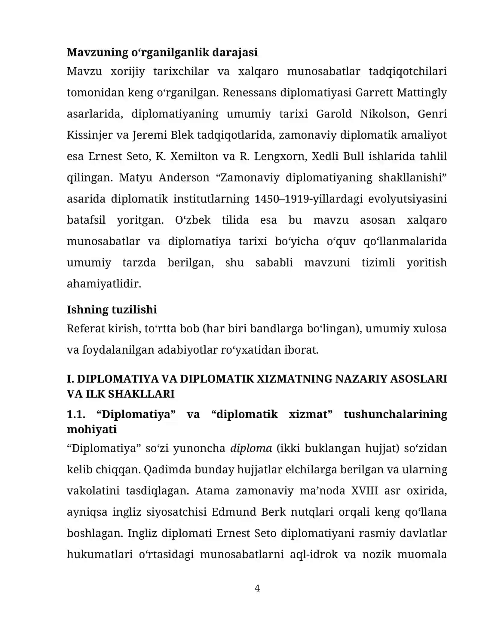 Yevropada diplomatik xizmatlarning shakllanishi 4