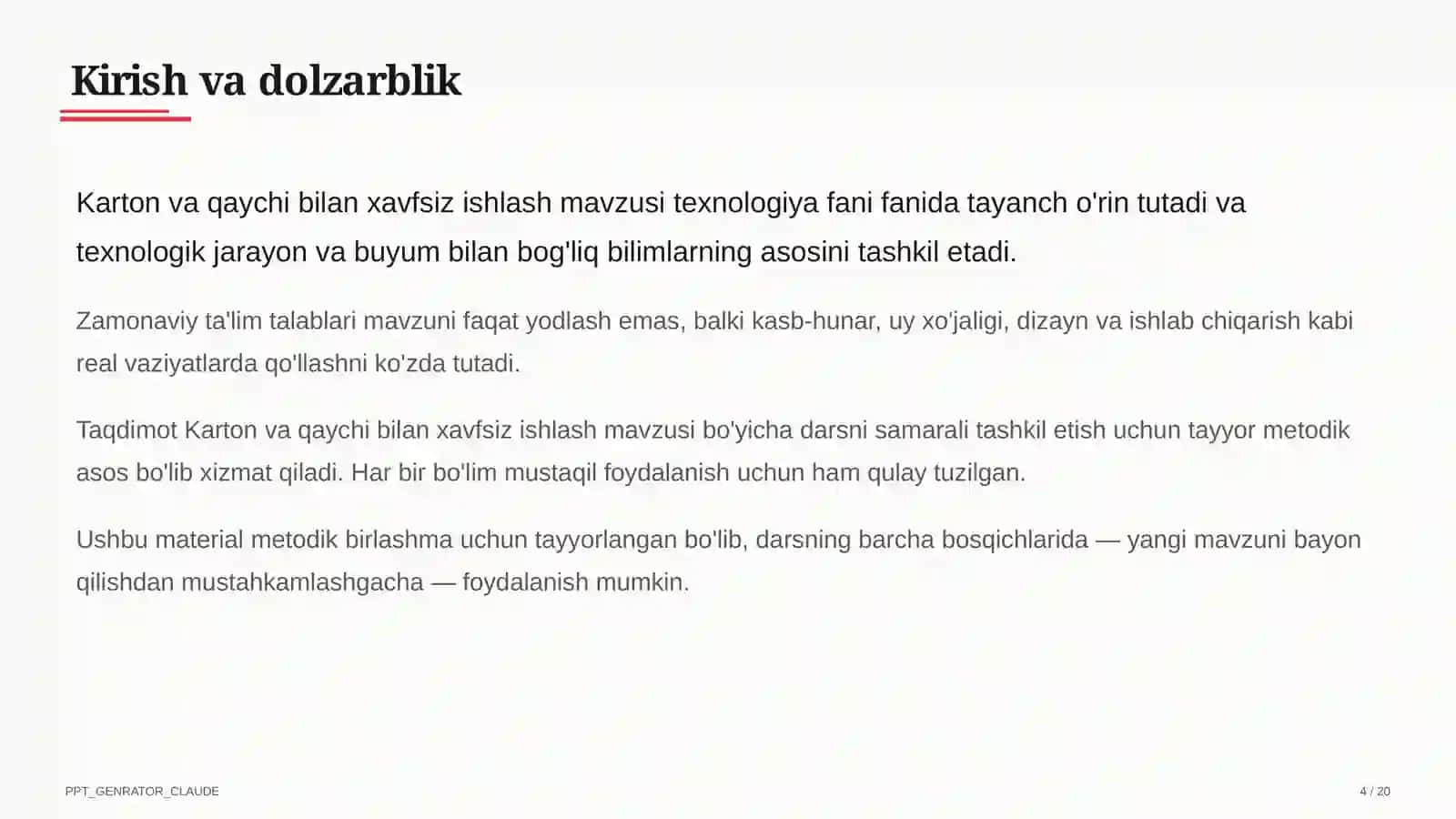 Karton va qaychi bilan xavfsiz ishlash (2-sinf) 4