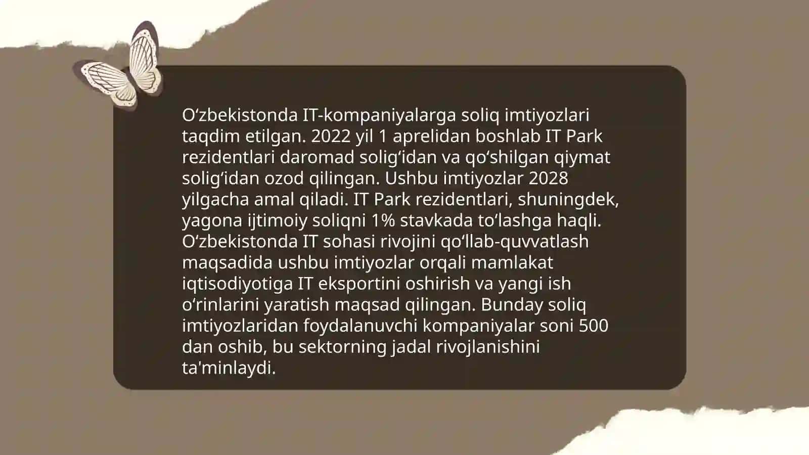 Uzbekistonda IT sanoatining rivojlanishi 4