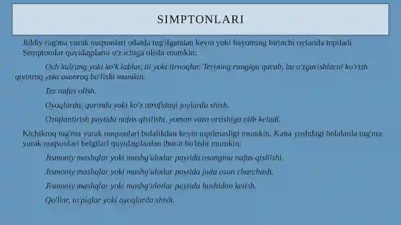 Yurakning tug'manuqsonlari 4