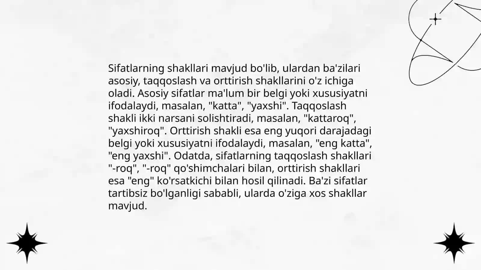 O'zbek tilida grammatik shakllar 4