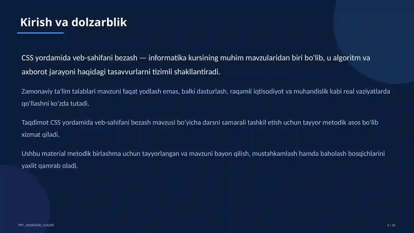 Informatika va axborot texnologiyalari (5– 11) 4