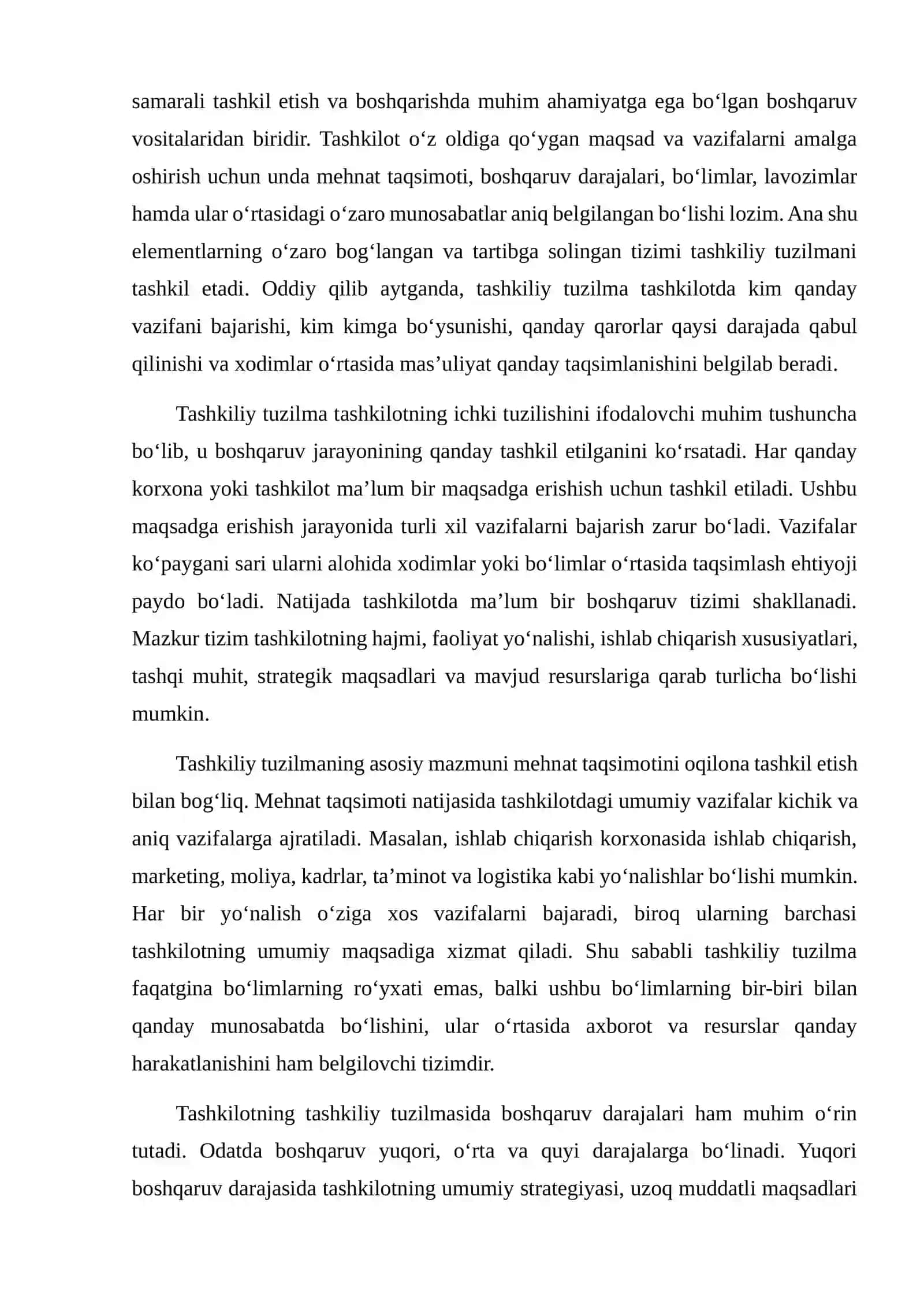 TASHKILIY TUZILMA VA STRATEGIYA BOG‘LIQLIGI 4