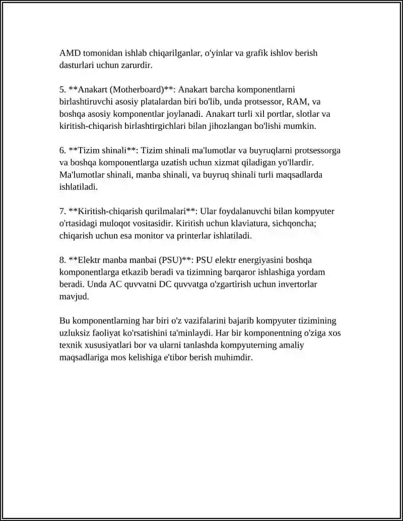 HISOBLASH TEXNIKASINING ASOSIY APPARAT VA DASTURIY VOSITALARI 4