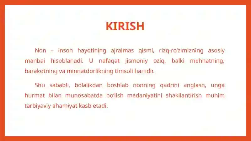 "NON RIZQ RO’ZIMIZ" 4