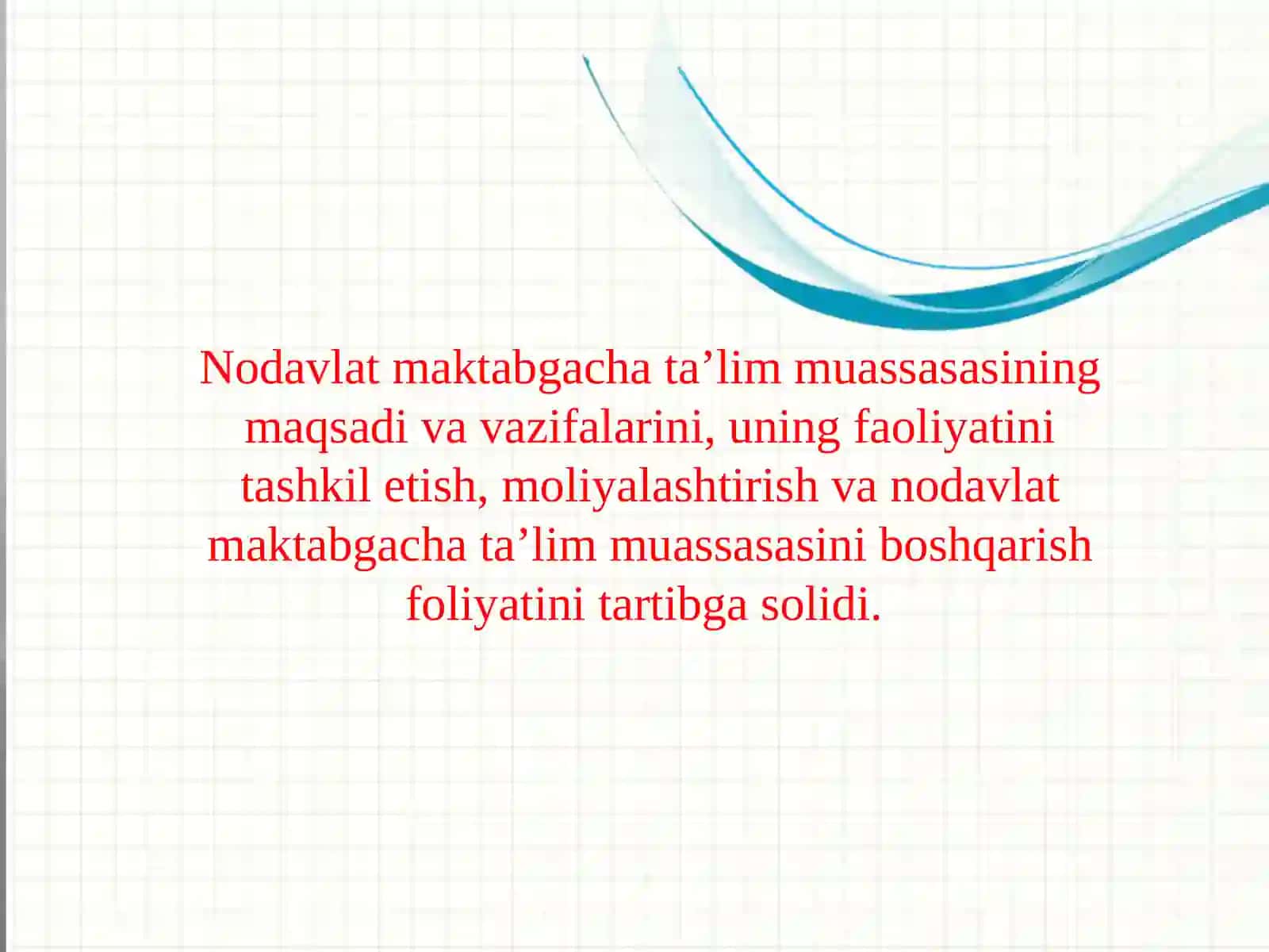 Davlatga qarashli bo'lmagan maktabgacha ta'lim tashkilotining tashkiletilishi 4