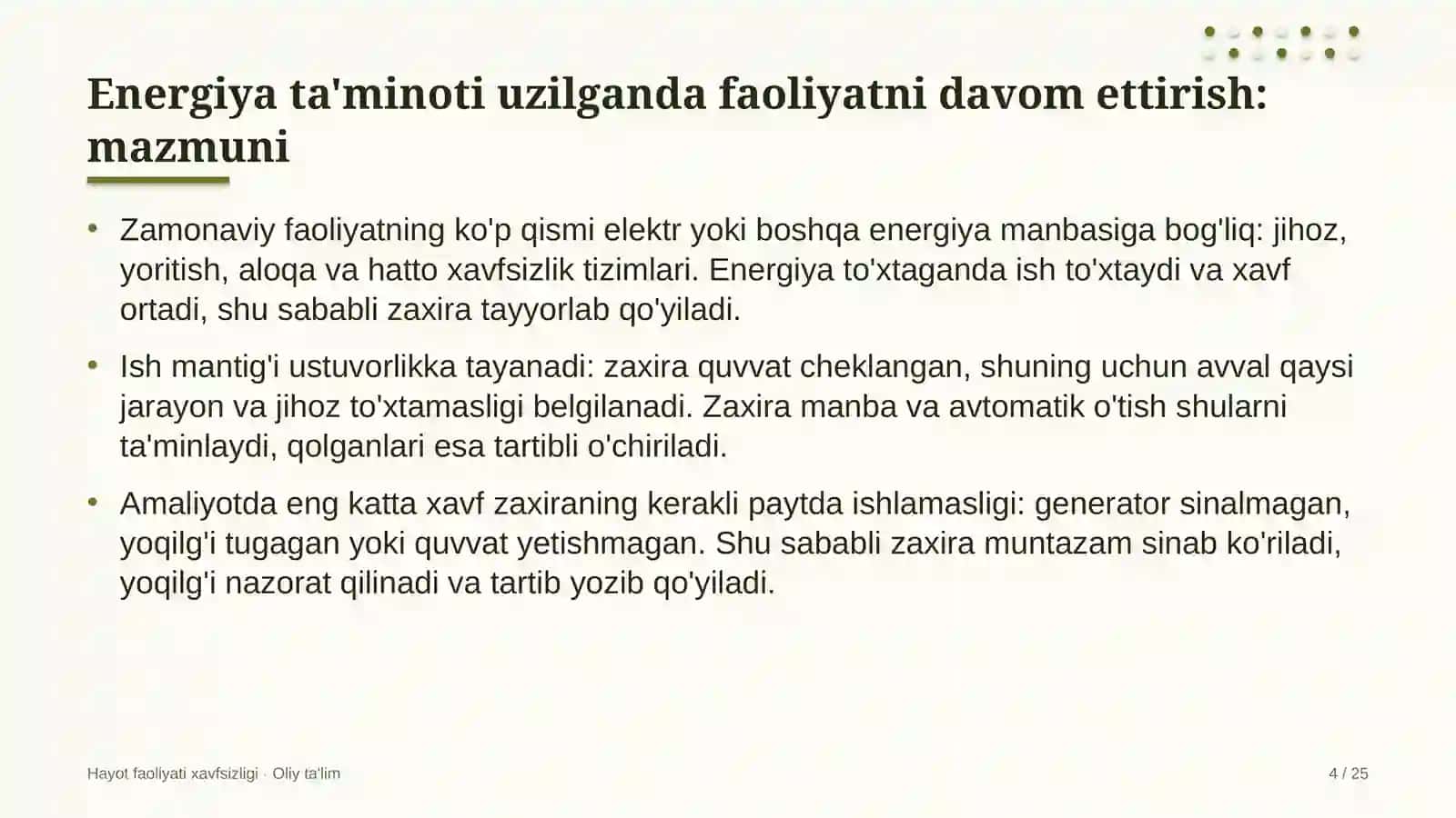 o'yin ishlab chiqish studiyalarida energiya ta'minoti uzilganda faoliyatni davom ettirish 6166 4