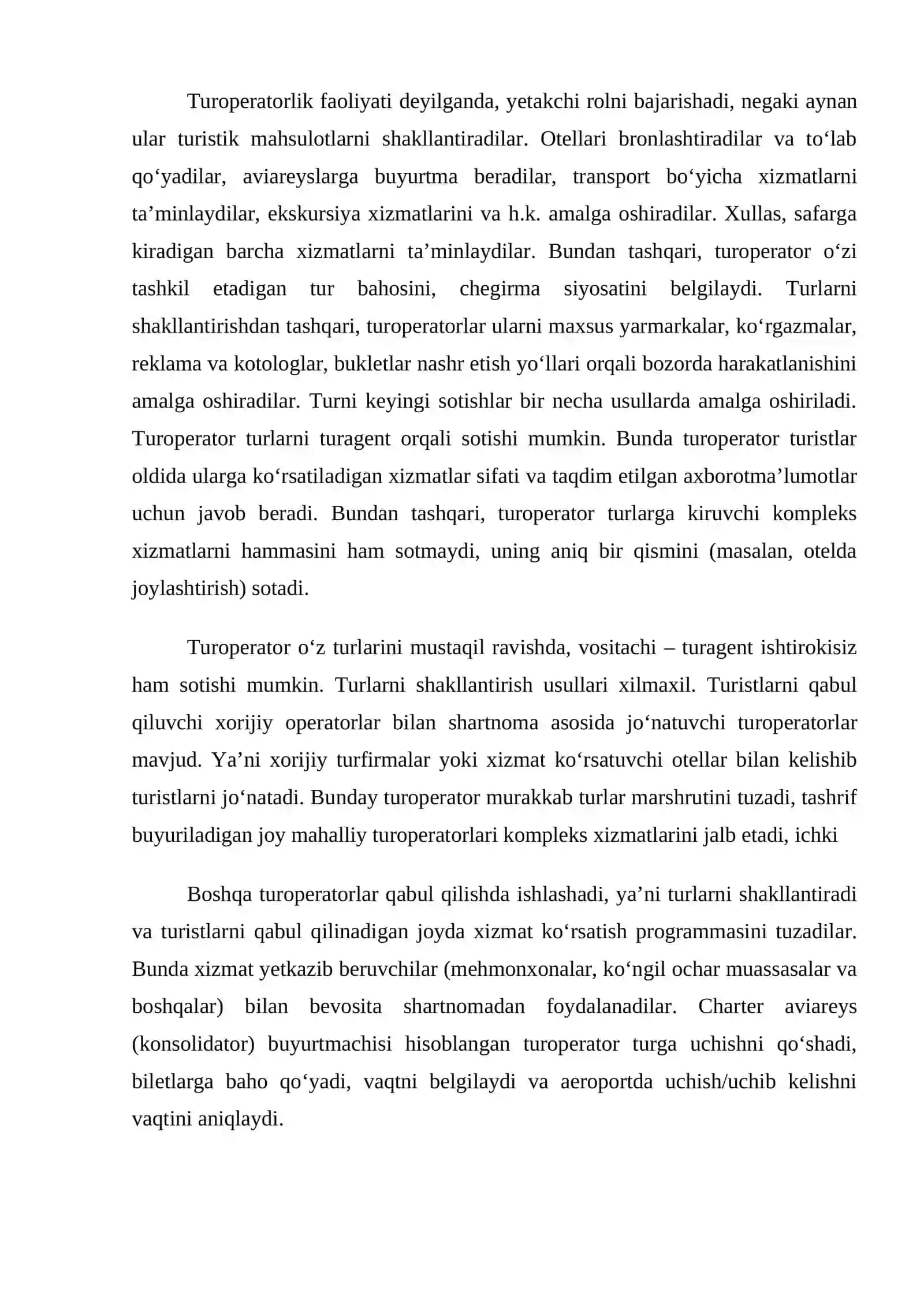 Turizm sohasida davlat siyosati 4