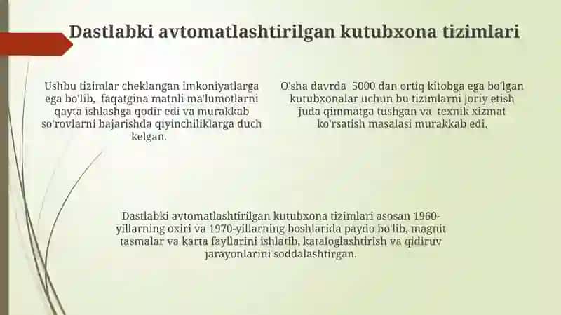 Avtomatlashtirilgan Kutubxona Tizimlari 4