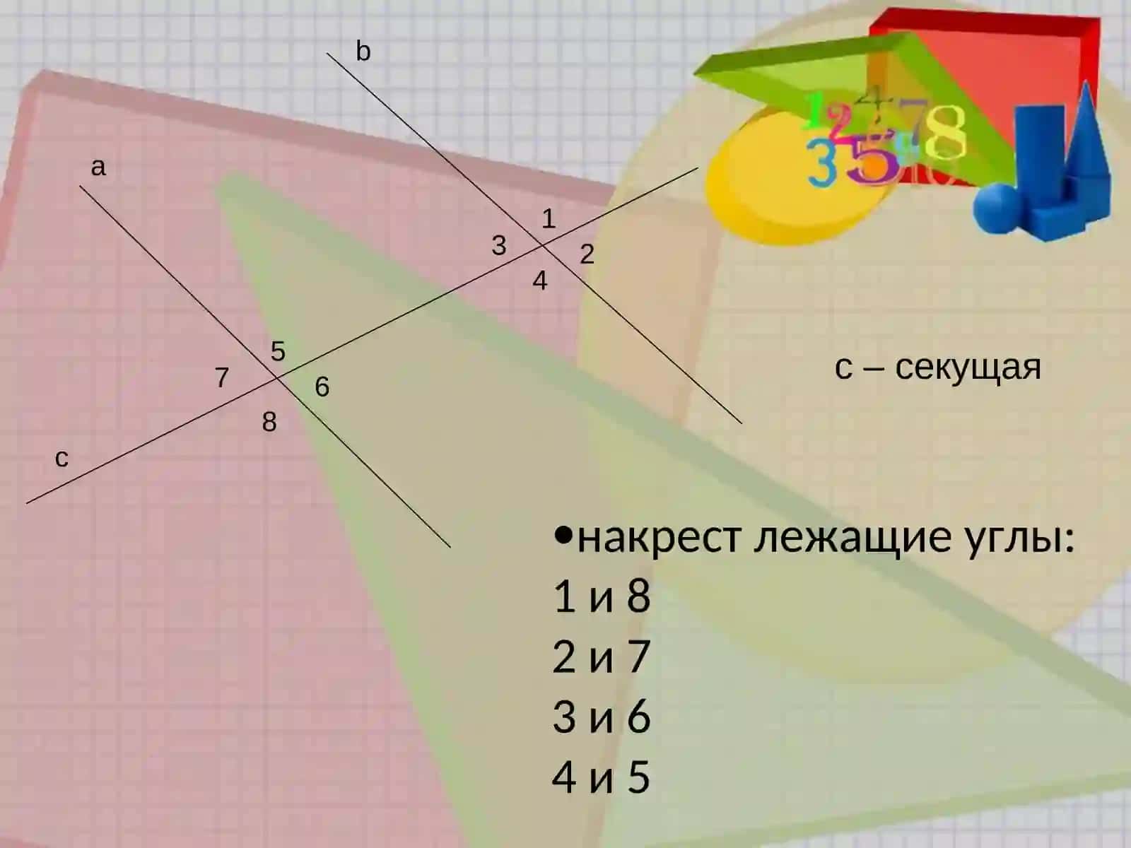 Признаки параллельных прямых 4