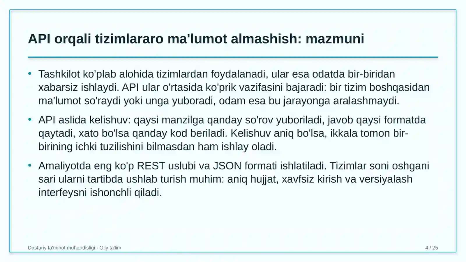 Ijtimoiy tarmoqlarda API orqali tizimlararo ma'lumot almashish 4