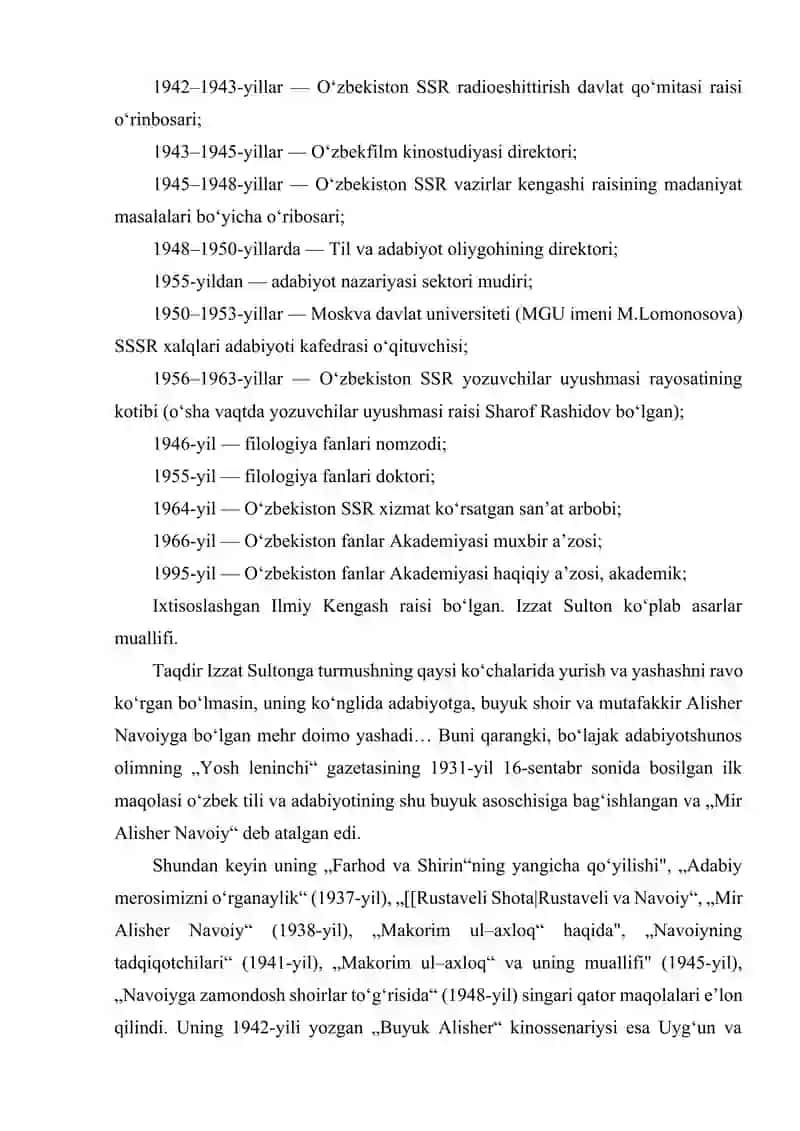 IZZAT SULTON NAZARIYOTCHI SIFATIDA 4