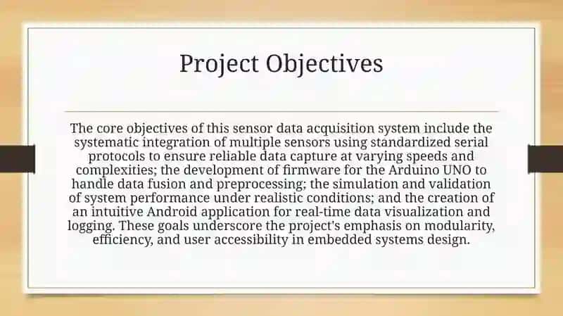Sensor data acquisition system Sensorlar 4