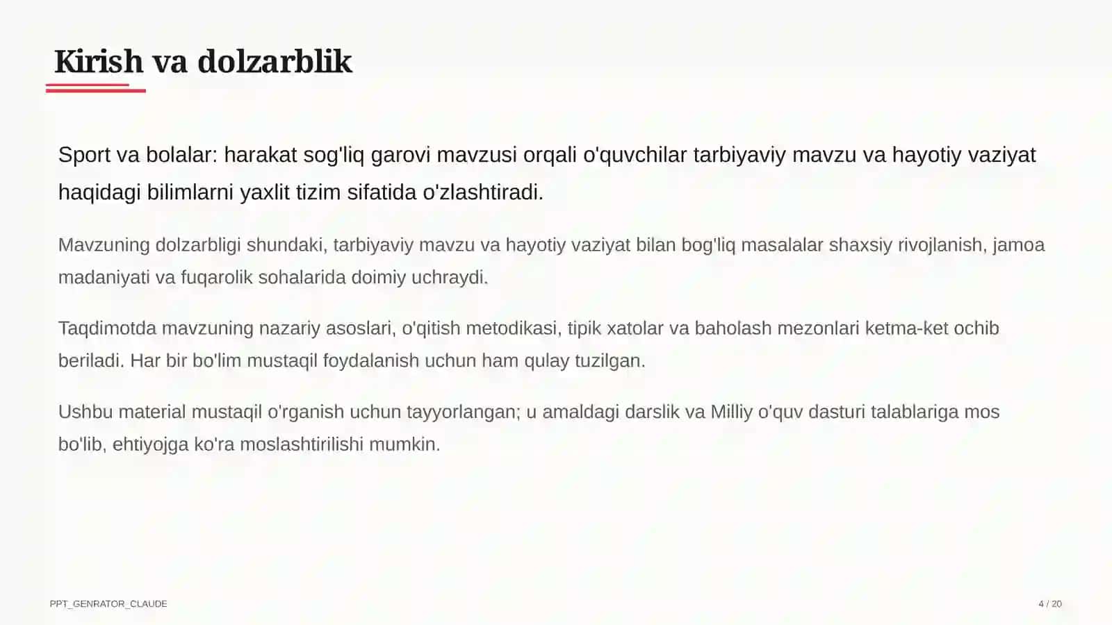Sinf soati va tarbiyaviy tadbirlar 4