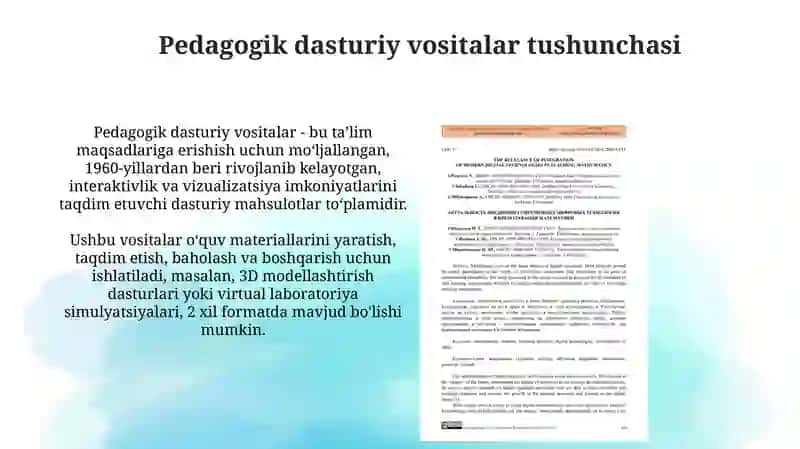 Pedagogik Dasturiy Vositalar 4