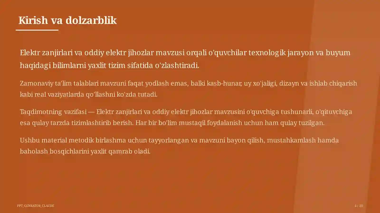 Elektr zanjirlari va oddiy elektr jihozlar (7-sinf) 4
