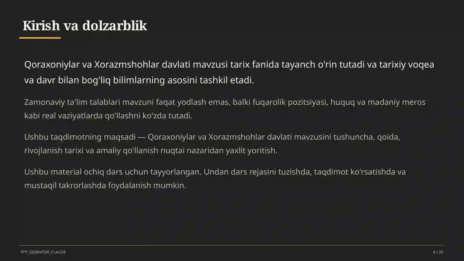 Qoraxoniylar va Xorazmshohlar davlati (7-sinf) 4