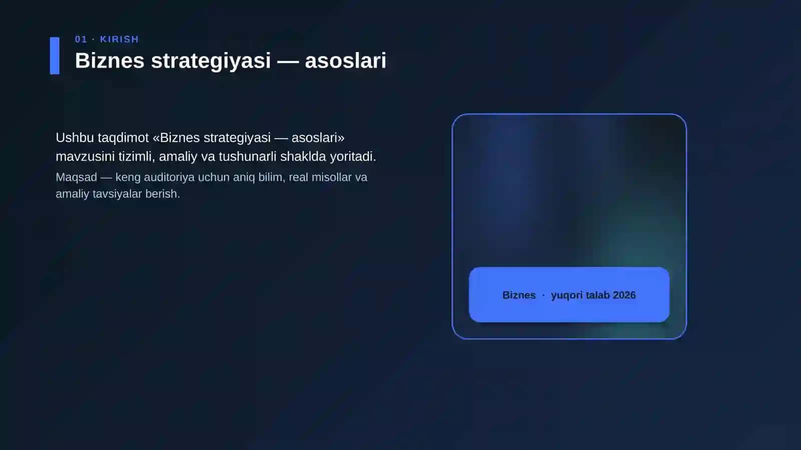 Biznes strategiyasi — asoslari 4