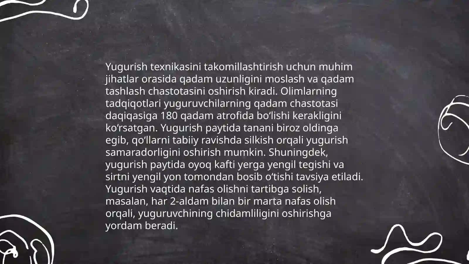 Uzoq masofaga yugirish metodikasi 4
